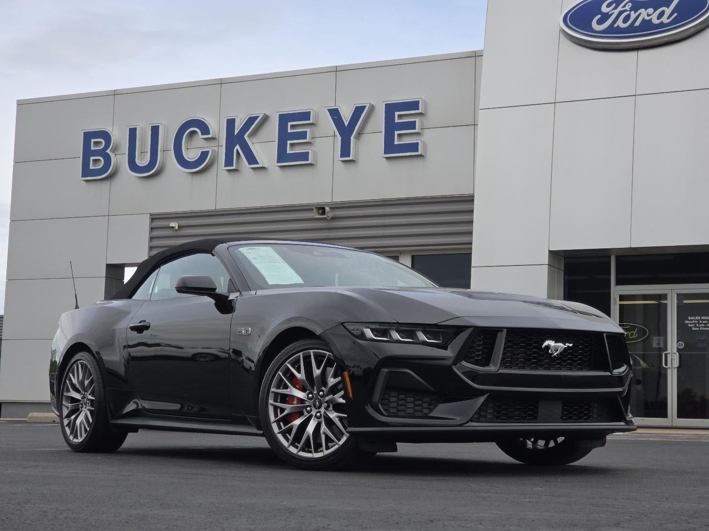 2025 Ford Mustang — rear three-quarter view