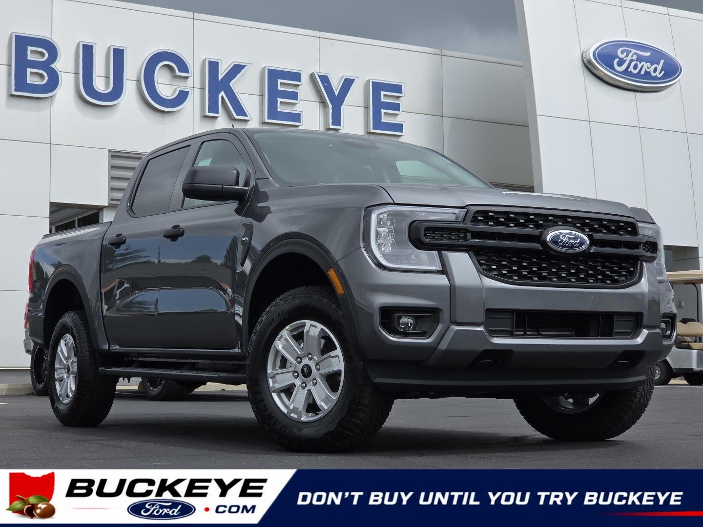 2026 Ford Ranger XL in Carbonized Gray Metallic — front three-quarter view