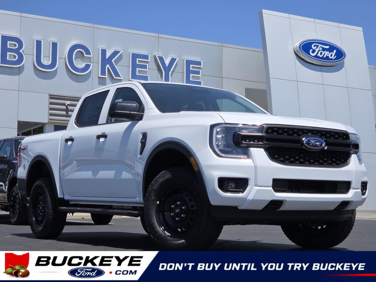 2026 Ford Ranger XL in Oxford White — front three-quarter view