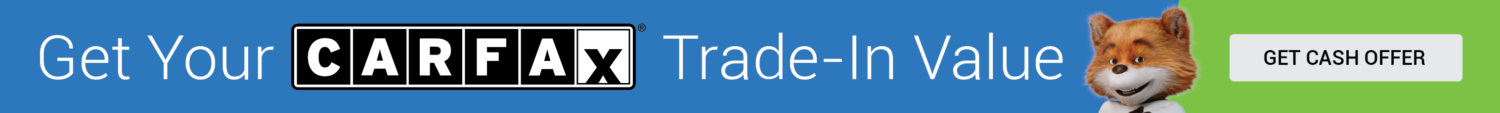 Car fax trade in banner